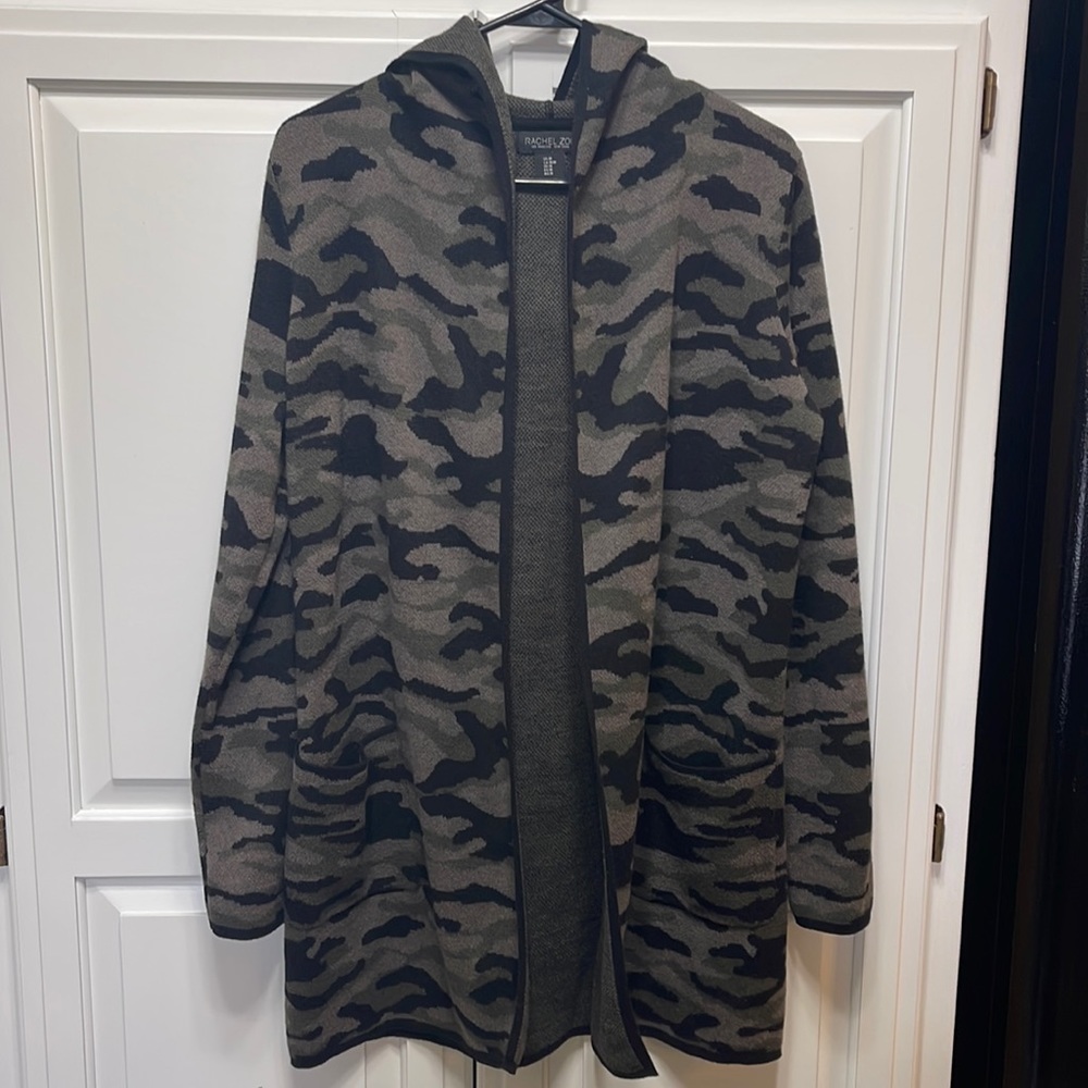 Rachel Zoe Camo Cardigan Medium